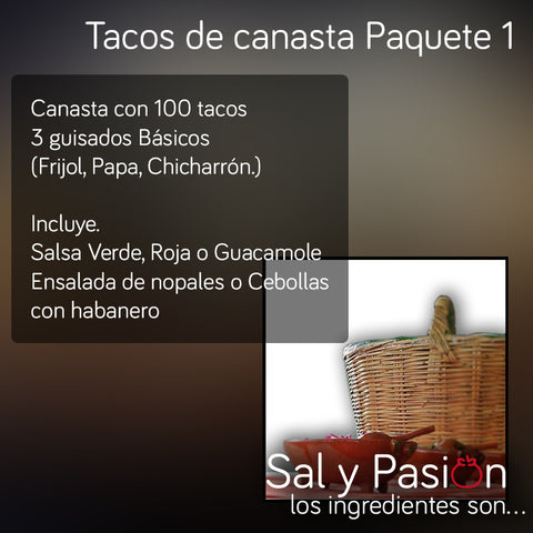 Tacos de canasta Paquete 1